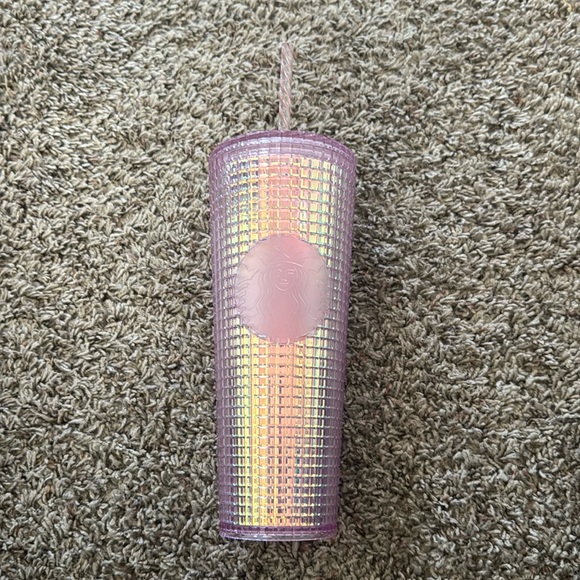 Starbucks Pink Grid Tumbler 24oz - Picture 1 of 7